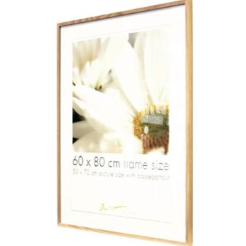 Pildiraam Leila 61 x 91,5 cm, must/valge/puit 60 x 80 cm Tamm