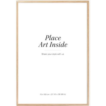 Pildiraam Leila 61 x 91,5 cm, must/valge/puit 70 x 100 cm Tamm