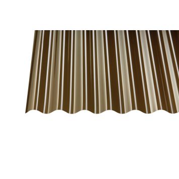 Laineplaat Gutta PC makro sinus, pronks 0,8 x 1045 x 2000 mm