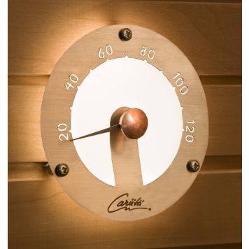 Sauna termomeeter kiudoptiline Cariitti 120 mm roostevaba teras