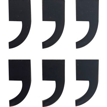 Märk Wichelhaus HartPlastic koma 50 mm 6 tk