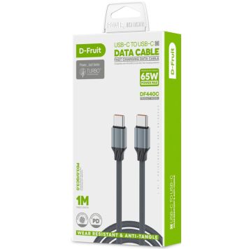 Kaabel USB-C - USB-C  D-Fruit 1m, hall