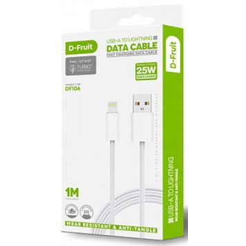 Kaabel USB-A Lightning 1m, valge
