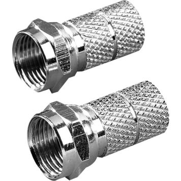 Kaabli F-pistik Vivanco 6,5 mm 2 tk