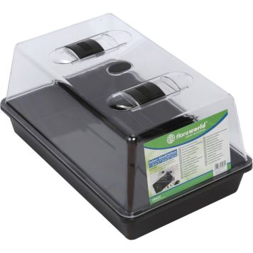 Minikasvuhoone 38 x 24 x 18,5 cm, pruun