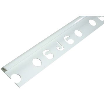 Plaadiliist PVC valge, 6 x 2500 mm