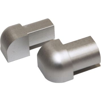 Plaadilisitu välisnurk Dione 12 mm hõbe-anodeeritud 2 tk