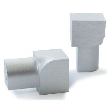 Plaadiliistu sisenurk Dione 23 mm hõbe-anodeeritud 2 tk