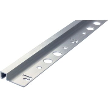 Plaadiliist Dione nelikant alu hõbedane 8 x 2500 mm