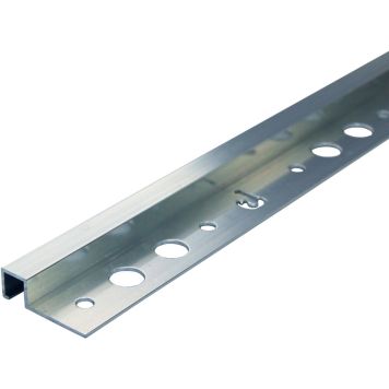 Plaadiliist Dione nelikant alu hõbedane 12 x 2500 mm