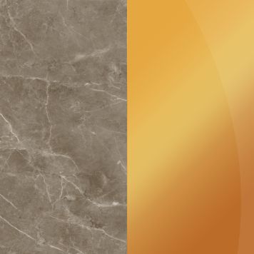 Alumiinium komposiitplaat Stocksund Stole U5 pruun marmor / läikiv kuld