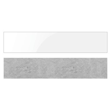 
Näidis alumiinium komposiitplaadile Stocksund Stole U2 valge kõrgläige / valge tsement