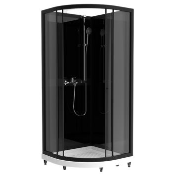 Dušikabiin Nordium SUKA9 Stocksund must 90 x 90 cm