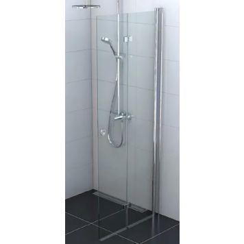 Kokkuvolditav Nordium dušisein 80 x 195 cm kirgas klaas kroom