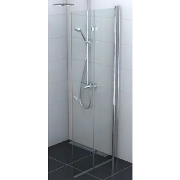 Kokkuvolditav Nordium dušisein 90 x 195 cm kirgas klaas kroom