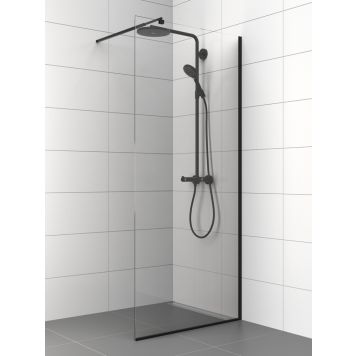 Dušisein fikseeritud Nordium 199,5 cm must 90 cm