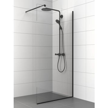 Dušisein fikseeritud Nordium 199,5 cm must 100 cm