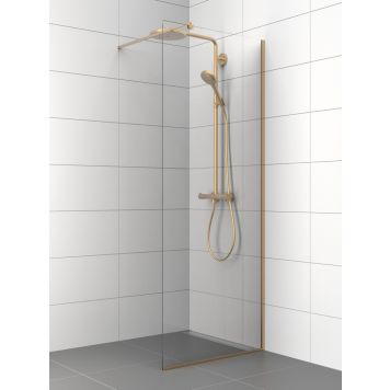 Dušisein fikseeritud Nordium  199,5 cm messing 80 cm