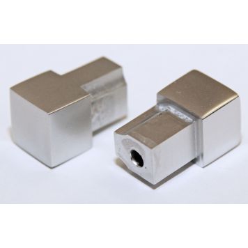 Plaadiliistu nurk Dione nelikant hõbedane 10 mm