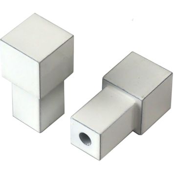 Plaadiliistu nurk Dione nelikant värvitud valge 10 mm