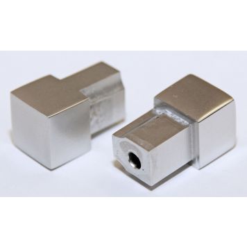 Plaadiliistu nurk Dione nelikant hõbedane 12 mm