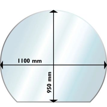 Kaminaesine klaas Andres Semi 1100 x 950 mm