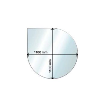 Kaminaesine klaas Andres Drop 110 x 110 cm