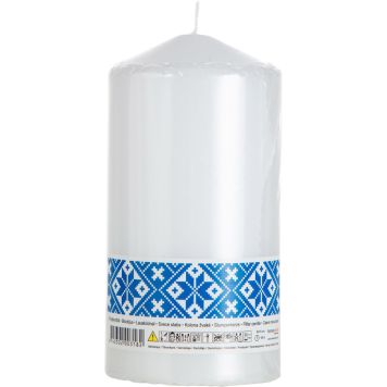 Lauaküünal 8 x 15 cm, valge