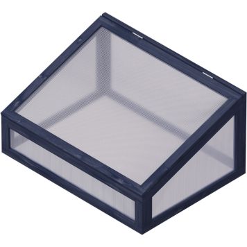 Minikasvuhoone istutuskastile 80 x 60 x 42 cm, must