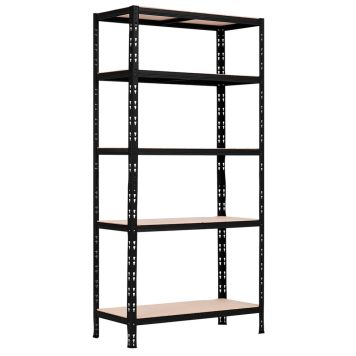 Metallriiul must 180 x 90 x 40 cm