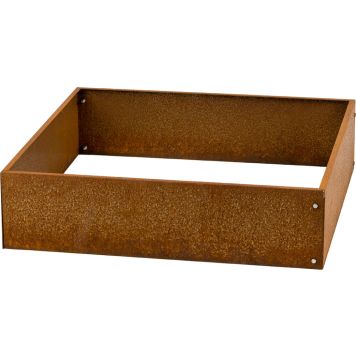 Istutuskast Recal Corten 75 x 75 x 19 cm, teras
