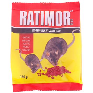 Hiire- ja rotimürk Ratimor viljaterad 150 g