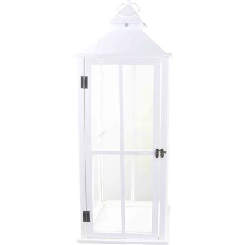 Latern Fiona 76 x 28 x 28 cm, valge