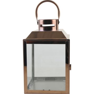 Latern Gemma 13,5  x 13,5 x 22,5 cm, roosakaskuldne