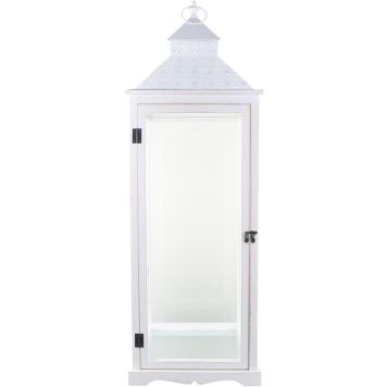 Latern Gabriella 32 x 32 x 98 cm, valge
