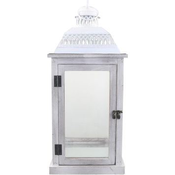 Latern Gwen 23 x 23 x 55 cm, valge