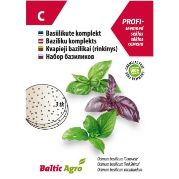 Rohelise, punase, sidrunbasiiliku kettad