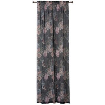 Kardin Hortense 140 x 260 cm, must