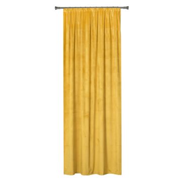 Kardin Velutto 140 x 260 cm, sinepikollane
