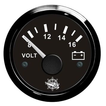 Voltmeeter Osculati 12 V must Ø 57 mm