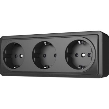 Kolmekordne pistikupesa Vilma SL+250, maandusega, antratsiit