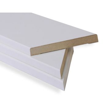 Uksepiirdeliistude komplekt MDF, valge 12 x 70 mm