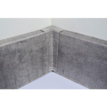 Põrandaliistu sisenurk PVC Stone 22 x 75 mm