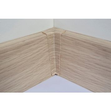 Põrandaliistu sisenurk PVC Alcanta Oak 22 x 75 mm