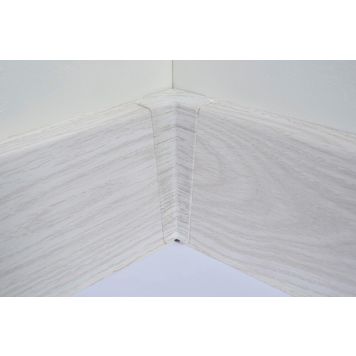 Põrandaliistu sisenurk PVC Aspen Oak 22 x 75 mm