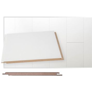 Laepaneel Maler STP-0 12 x 185 x 2070 mm hallikasvalge