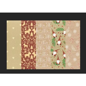 Jõulupaber Kraft valik 70 cm x 5 m