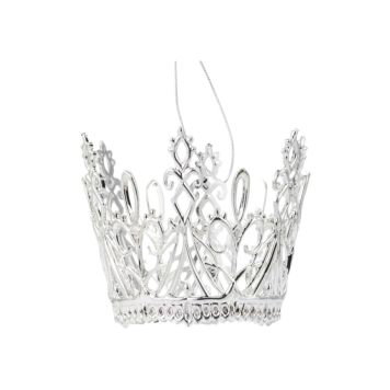 Filigraanist Kroon 75 mm hõbedane läikiv