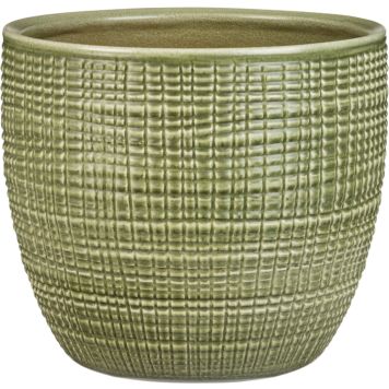 Ümbrispott Corteza P14 roheline