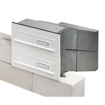 Postkasti esipaneel Burg Wächter 794 valge